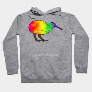 A little, rainbow Kiwi Hoodie